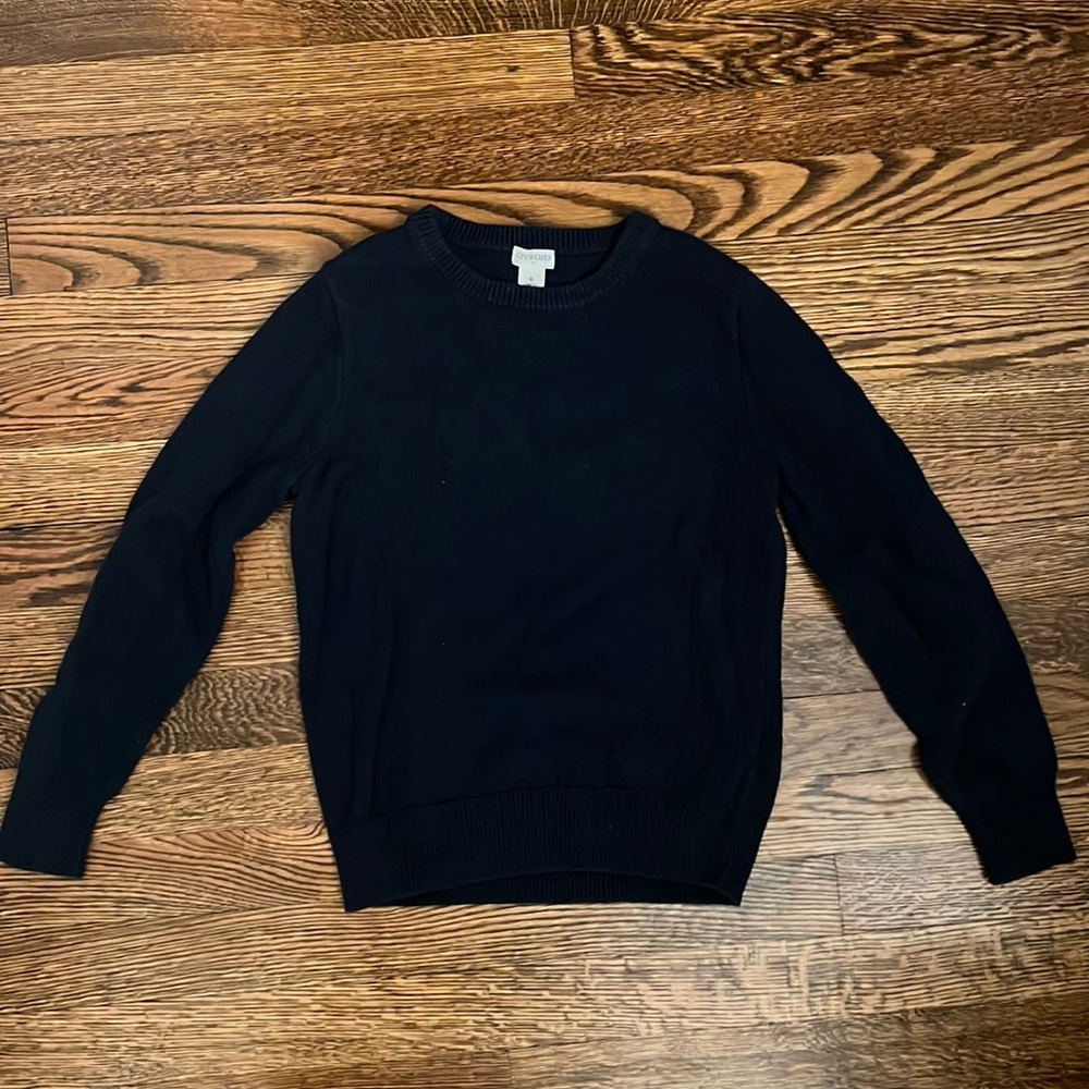 Crewcuts boys size 8 navy sweater with elbow patches